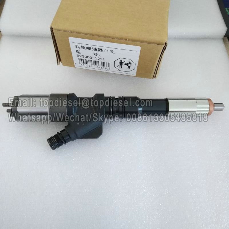 DENSO common rail injector 095000-1211 for KOMATSU 6156-11-3300