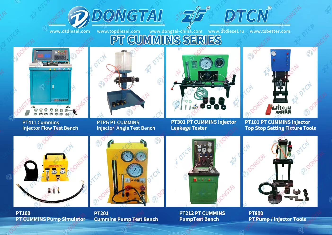 PTPG PT CUMMINS Injector Angle Test Bench