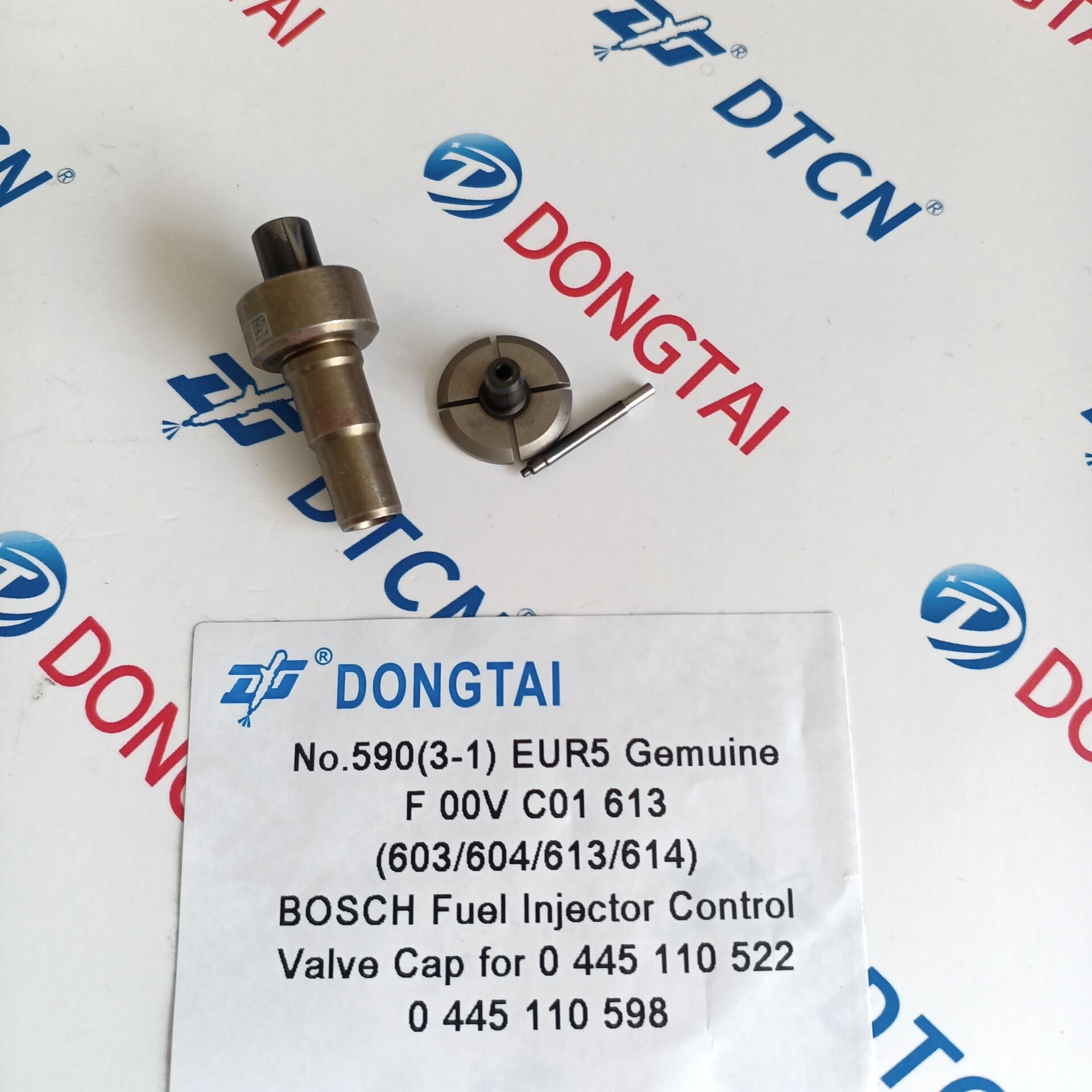 NO.590(3-1)EUR 5 Genuine new F00VC01613 F00VC01504 T613 614 (603 /604 /613/614/519) Bosch Control Valve Cap for Injector 0445110511/522 /598 /562/414