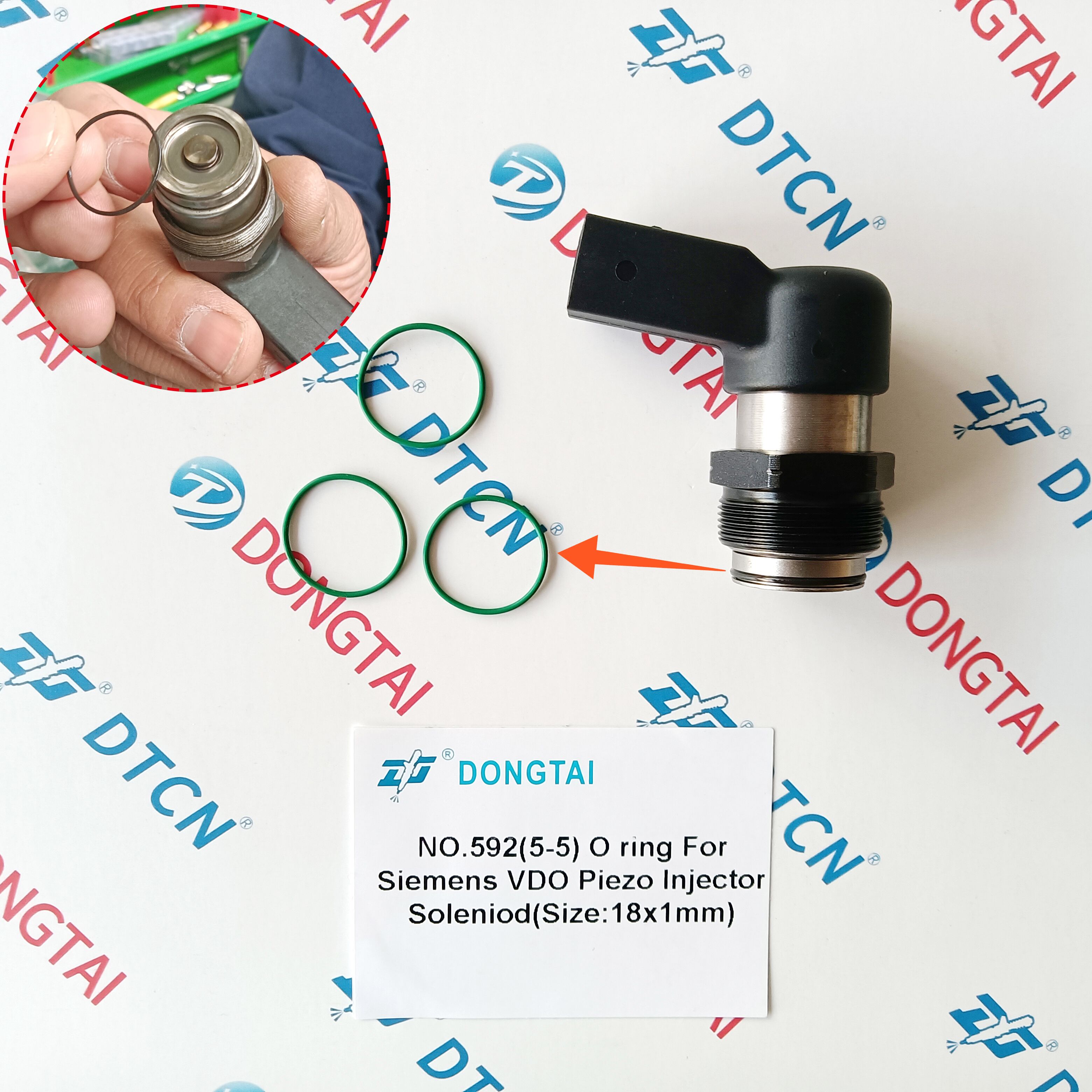 NO.592(5-5) O ring For Siemens VDO Piezo Injector Solenoid (Size:18x1mm)