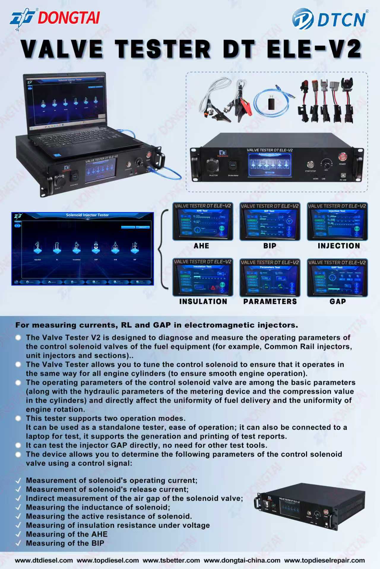 VALAVE TESTER DT ELE-V2